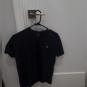 Charcoal gray Ralph Lauren Polo v-neck short sleeve tee